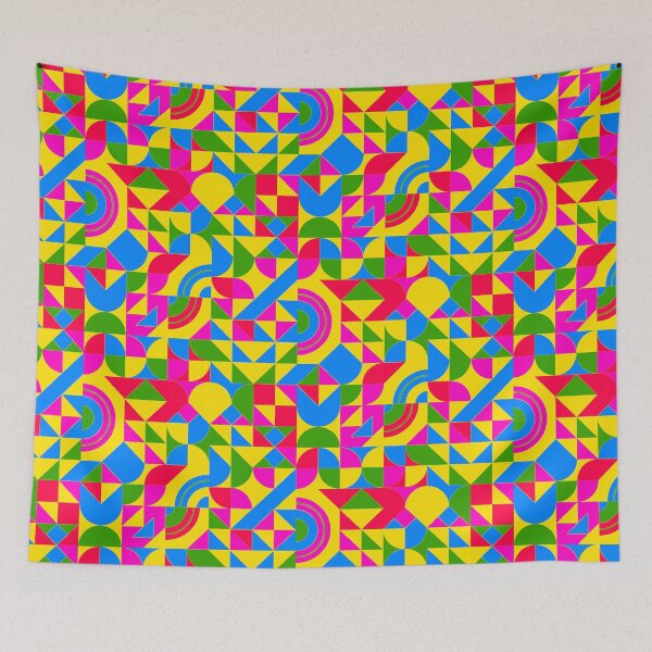 Item preview, geometric colorful patterns conceptual Art - Abstract Neo Geo graphic design designed and sold by Design Repo.