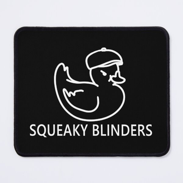 Item preview, Squeaky Blinders funny cute angry rubber duck quote lettering line digital illustration designed and sold by AlmightyClaire.