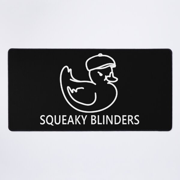Item preview, Squeaky Blinders funny cute angry rubber duck quote lettering line digital illustration designed and sold by AlmightyClaire.