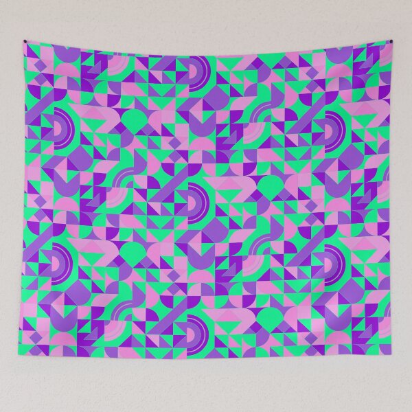 Item preview, geometric colorful patterns conceptual Art - Abstract Neo Geo graphic design designed and sold by Design Repo.