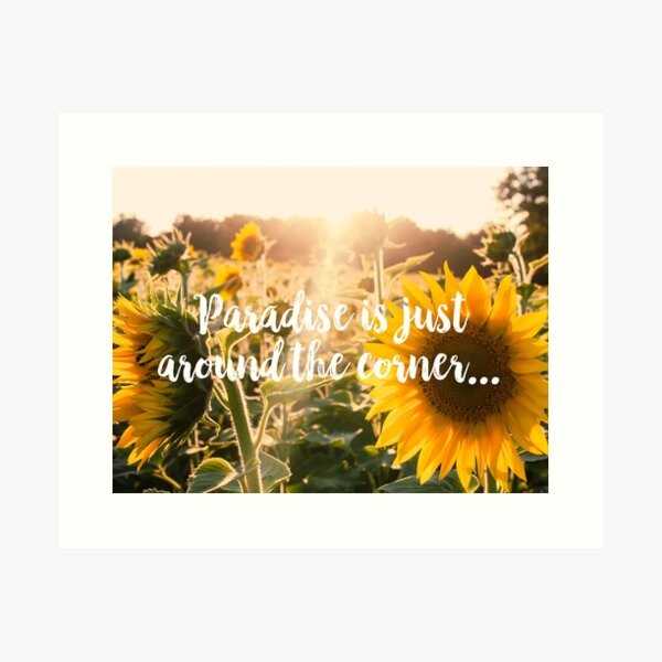 Item preview, Paradise is Just Around the Corner designed and sold by Paper Bee Gift Shop.