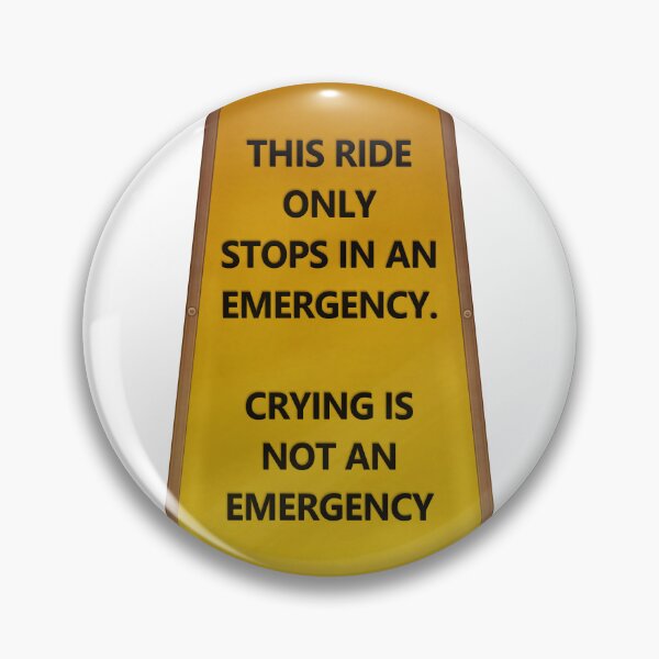 Item preview, THIS RIDE ONLY STOPS IN AN EMERGENCY designed and sold by Cabled Creature.