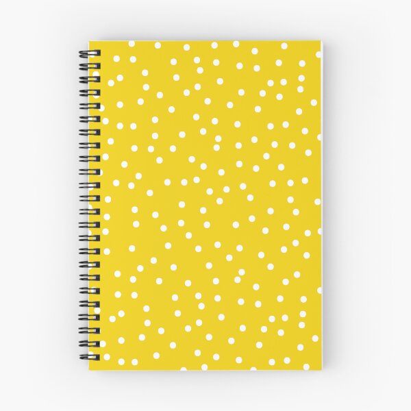 Item preview, Yellow background with white polka dots designed and sold by badgermark.