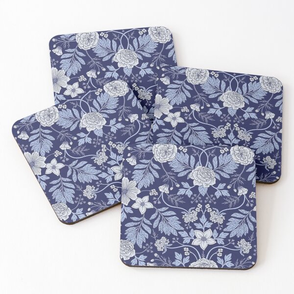 Item preview, blue flowers designed and sold by reajoyy.