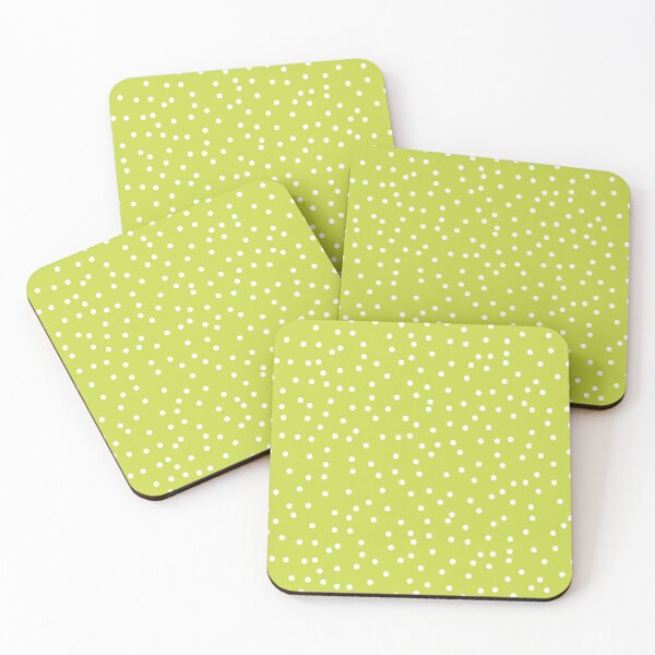 Item preview, Green background with white polka dots designed and sold by badgermark.