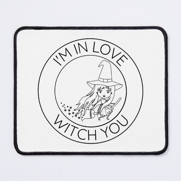 Item preview, I'm in love witch you! Halloween 2022 Cute witch pun design designed and sold by to-esu.