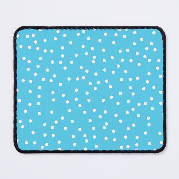 Item preview, Blue background with white polka dots designed and sold by badgermark.