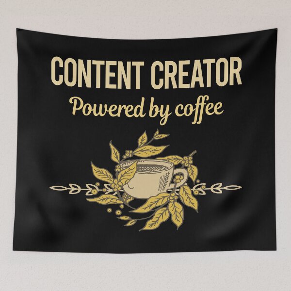 Item preview, Powered By Coffee Content Creator designed and sold by toniabrendaom.