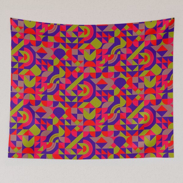 Item preview, geometric colorful patterns conceptual Art - Abstract Neo Geo graphic design designed and sold by Design Repo.