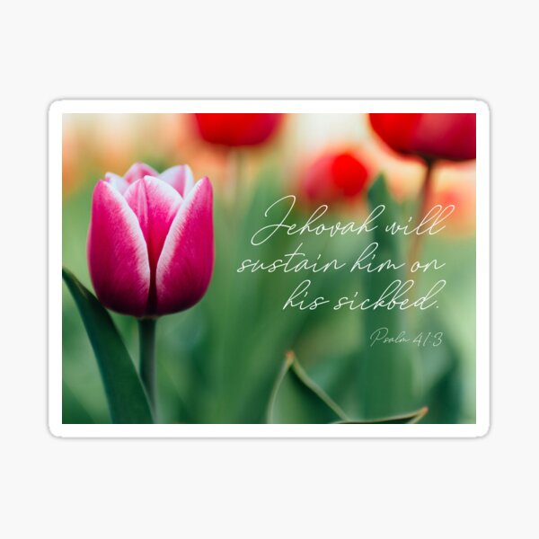 Psalm 41 3 Sticker For Sale By JenielsonDesign Redbubble psalm-41-3-sticker-for-sale-by-jenielsondesign-redbubble