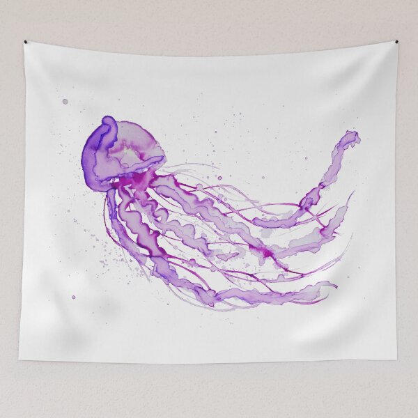 Item preview, Purple jellyfish designed and sold by Pintarrajearte.