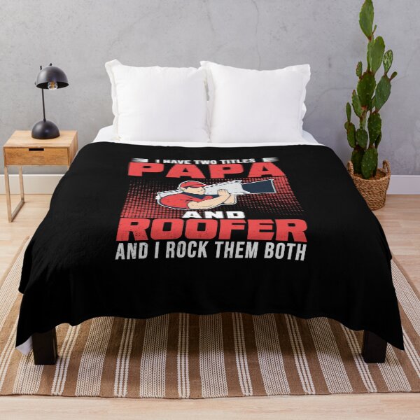 Item preview, I Have Two Titles Funny Roofing Roofer For A Roof Expert Dad designed and sold by StrongShirts.