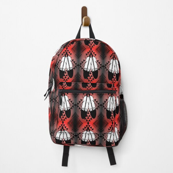 Item preview, Red / Grey Gradient / Black Double Feather Native Print designed and sold by JMWCD.