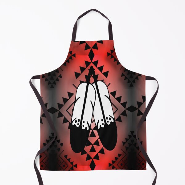 Item preview, Red / Grey Gradient / Black Double Feather Native Print designed and sold by JMWCD.