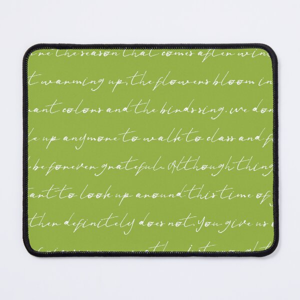 Item preview, Green background with words designed and sold by badgermark.