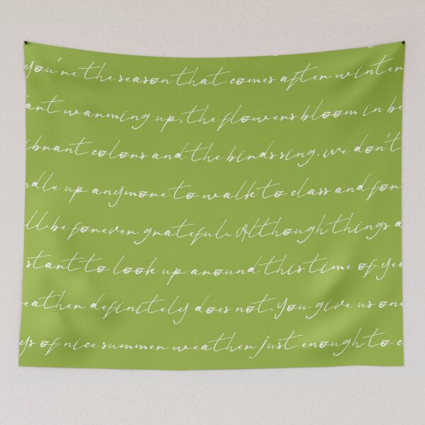 Item preview, Green background with words designed and sold by badgermark.