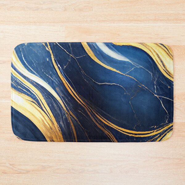 Item preview, Blue Marble and Gold  designed and sold by knightsydesign.
