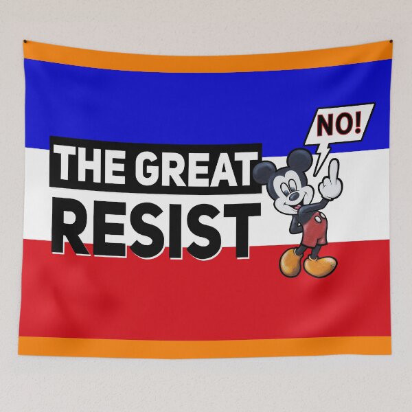 Item preview, THE GREAT RESIST UPSIDE DOWN DUTCH FLAG designed and sold by GraffitiBomberZ.