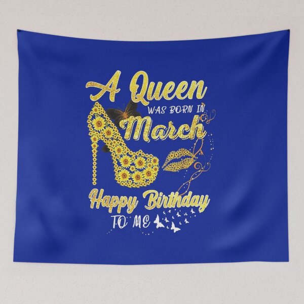 Item preview, A Queen Was Born In March T-ShirtA Queen Was Born In March Sunflower Women Birthday T-Shirt_by Vladis_ designed and sold by shopgiengme.