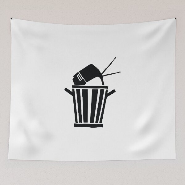 Item preview, TV Propaganda Trash can designed and sold by binti163.