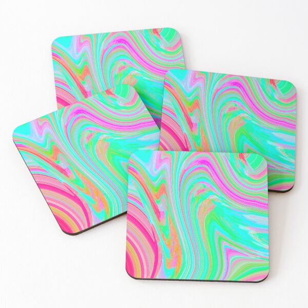 Item preview, Multicolor Neon Marble Pattern Design designed and sold by theprintedclub.