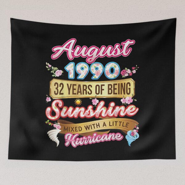 Item preview, Made In August 1990 Girl 31 Years Old 31st Birthday Sunshine  designed and sold by judyufmi.