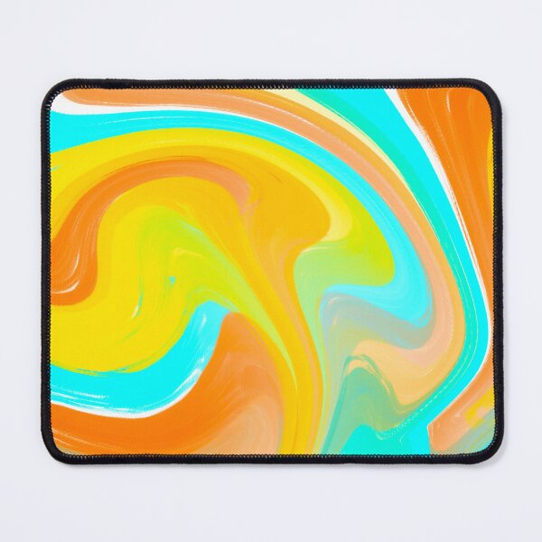 Item preview, Blue, Yellow and Orange Marble Pattern designed and sold by theprintedclub.