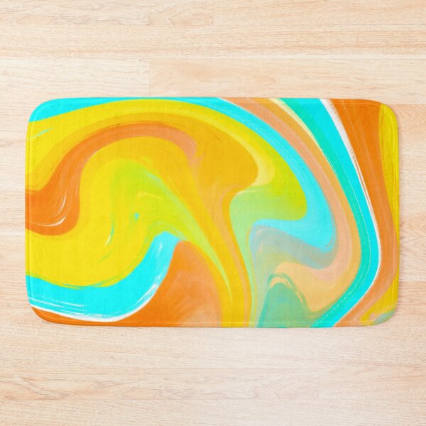 Item preview, Blue, Yellow and Orange Marble Pattern designed and sold by theprintedclub.