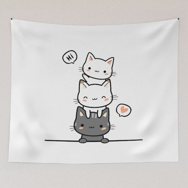 Item preview, Sweet kittens in greys designed and sold by Tiny-Love ⭐⭐⭐⭐⭐.