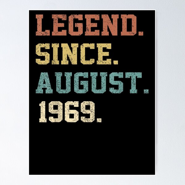Item preview, 53 Years Old Gifts Legend Since August 1969rd Birthday  designed and sold by judyufmi.
