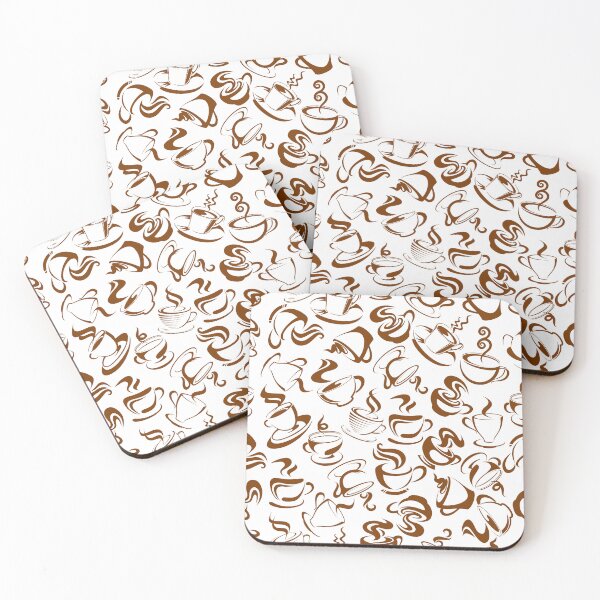 Item preview, Cappuccino coffee seamless pattern designed and sold by Faisal  Hayat.