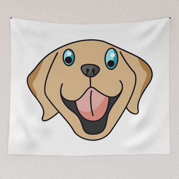 Item preview, My Bella retriever cartoon drawing designed and sold by Blondiabshop.