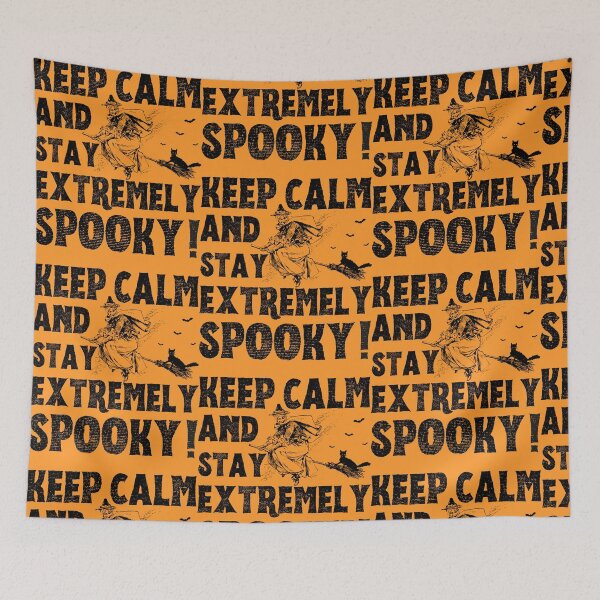 Item preview, Keep calm and stay extremely spooky! Halloween 2022 spooky witch and cat design designed and sold by to-esu.