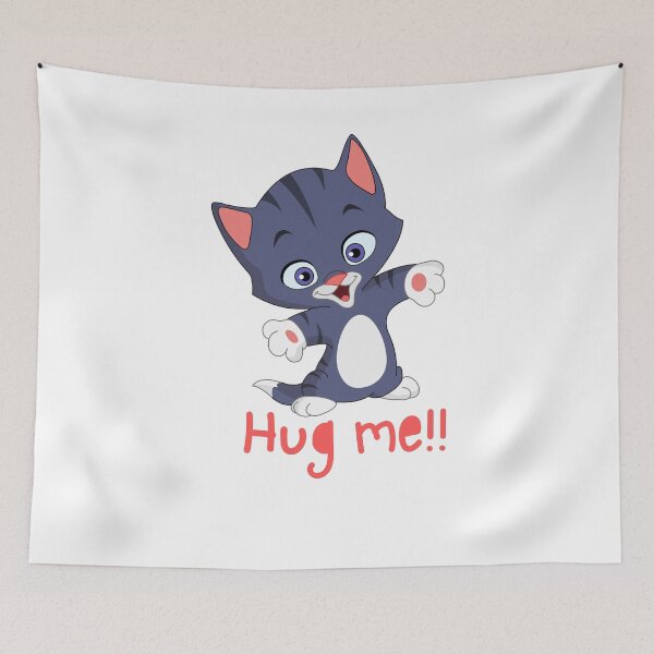 Item preview, Hug me cat designed and sold by Tiny-Love ⭐⭐⭐⭐⭐.