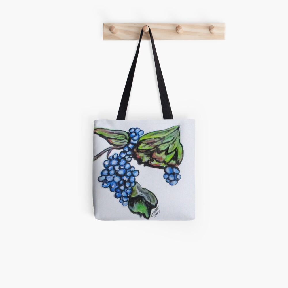 Vine Grapes Tote Bag