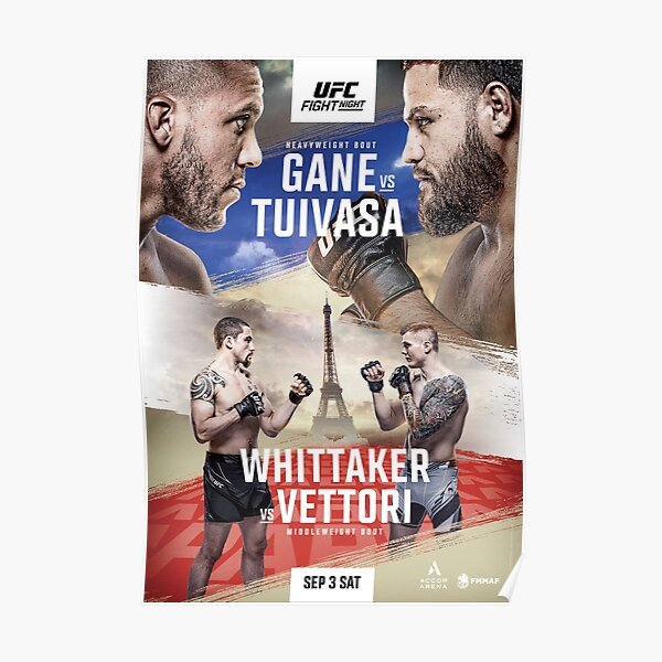 UFC PARIS: Gane Vs Tuivasa Poster