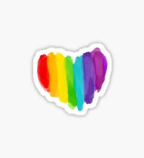 Stolzes Regenbogen-Herz Sticker