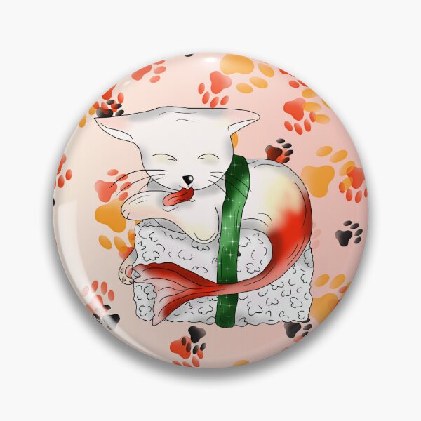 Item preview, sushi lover red tailed catfish designed and sold by CuisineCat.