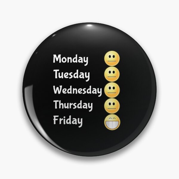 Item preview, Funny Week Days Work Smileys designed and sold by LeftFieldFunny.