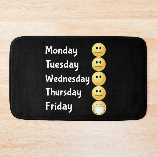 Item preview, Funny Week Days Work Smileys designed and sold by LeftFieldFunny.