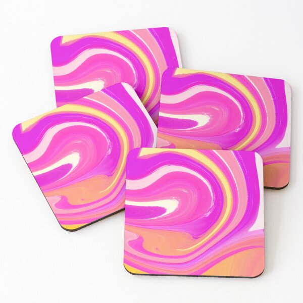 Item preview, Hot Pink, Purple, Yellow and Orange Marble Pattern Design designed and sold by theprintedclub.