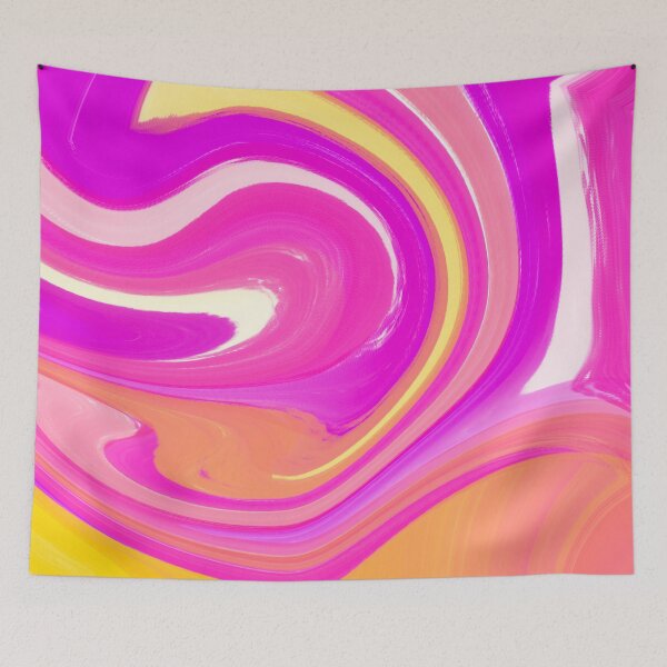 Item preview, Hot Pink, Purple, Yellow and Orange Marble Pattern Design designed and sold by theprintedclub.