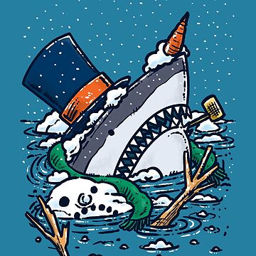 Artwork thumbnail, Snowman Obliteration Shark by nickv47