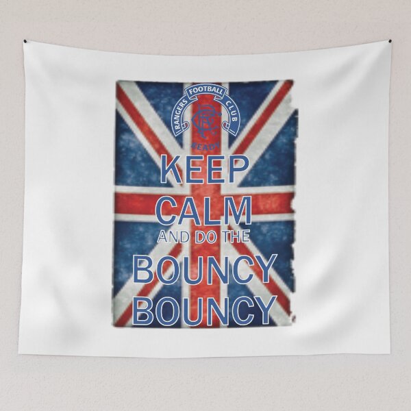 Item preview, Keep Calm and do the Bouncy Bouncy! Rangers Fan Art Work, Union Jack, Football Fan Gift  designed and sold by FootyLocker.