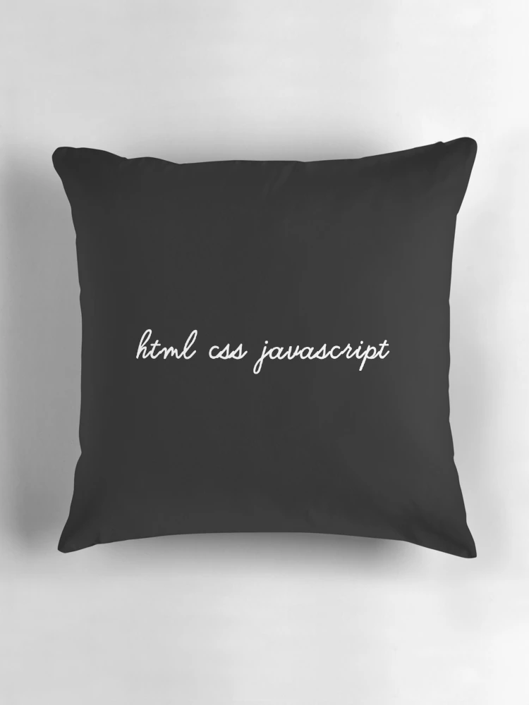 Thumbnail 3 of 4, Pillow, HTML CSS JavaScript designed and sold by developer-gifts.