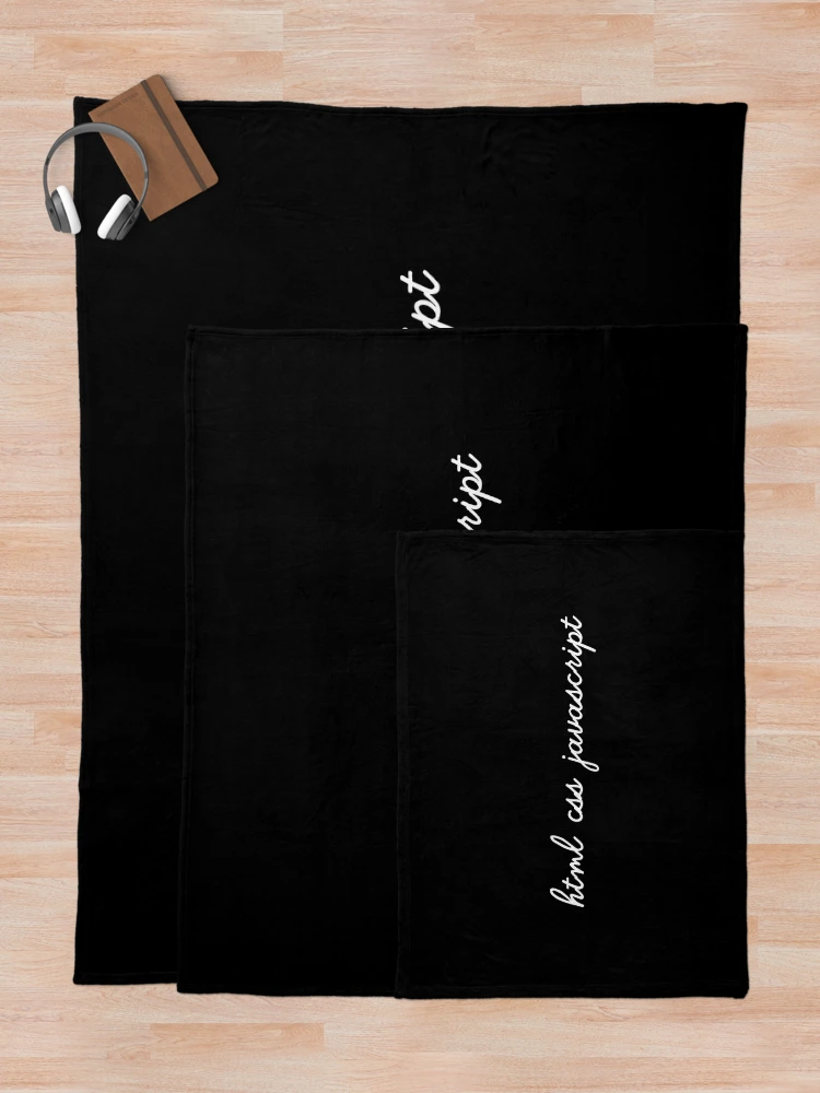 Thumbnail 5 of 6, Throw Blanket, HTML CSS JavaScript designed and sold by developer-gifts.