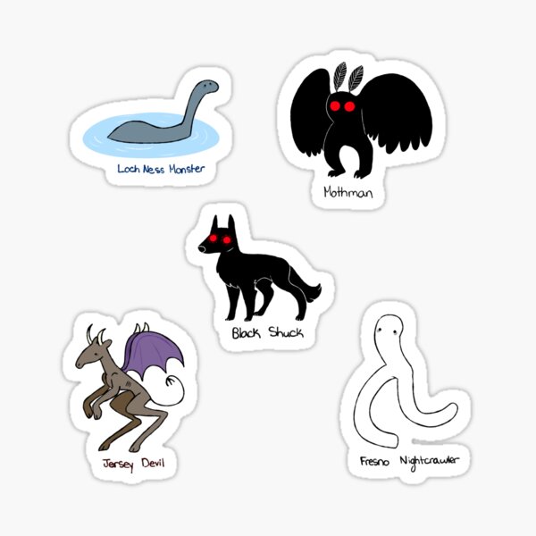 Item preview, Cryptid Friends Sticker Set 1 designed and sold by Pomeraniandoges.