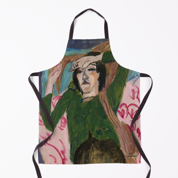 Item preview, Ernst Ludwig Kirchner Woman in a Green Jacket designed and sold by Vintage Wall Art.