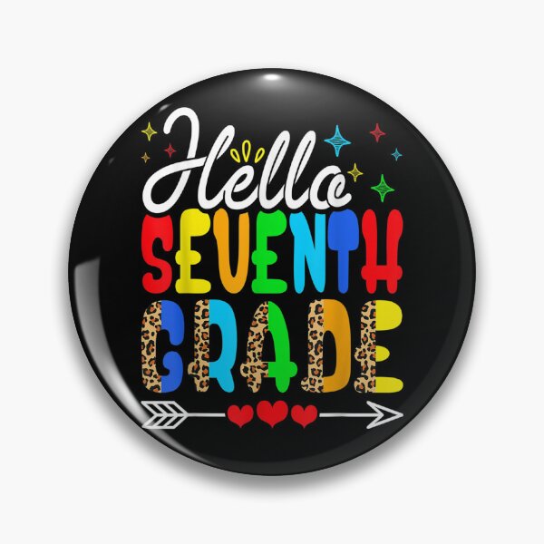 Item preview, Funny Back To School Hello Seventh Grade Leopard First Day  designed and sold by judyufmi.