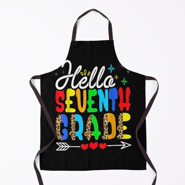 Item preview, Funny Back To School Hello Seventh Grade Leopard First Day designed and sold by judyufmi.